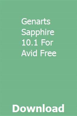 Genarts Sapphire 6 Mac Download